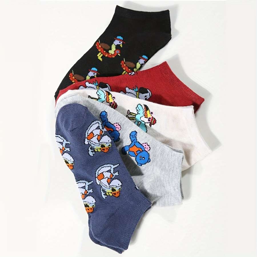 5 Pairs One Size High Elastic Socks