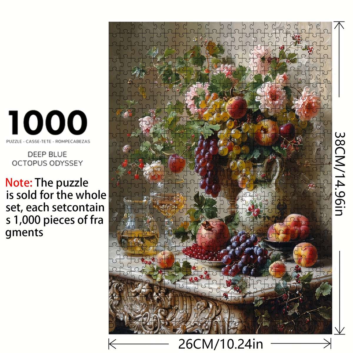 1000 Piece Paper Jigsaw Puzzle For Adults