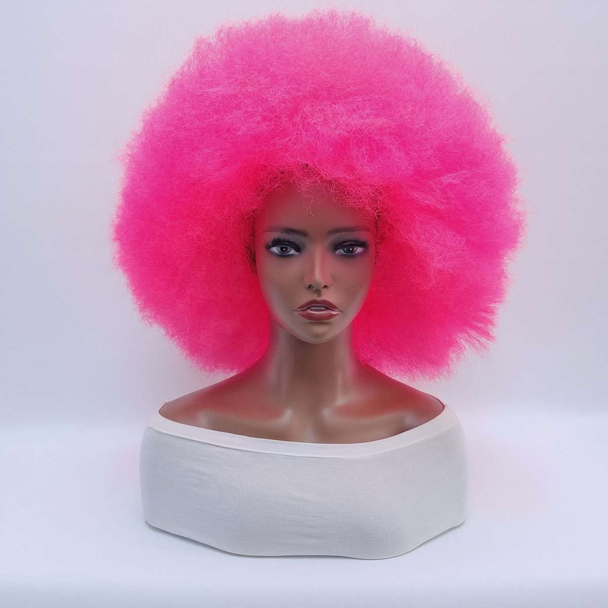 1Pc Pink Red Color 30.48cm Fashion Design Wig