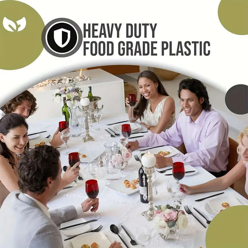 8 Piece Black Stainless Steel Cutlery Set with Knives, Forks, Spoons & Dessert Spoons