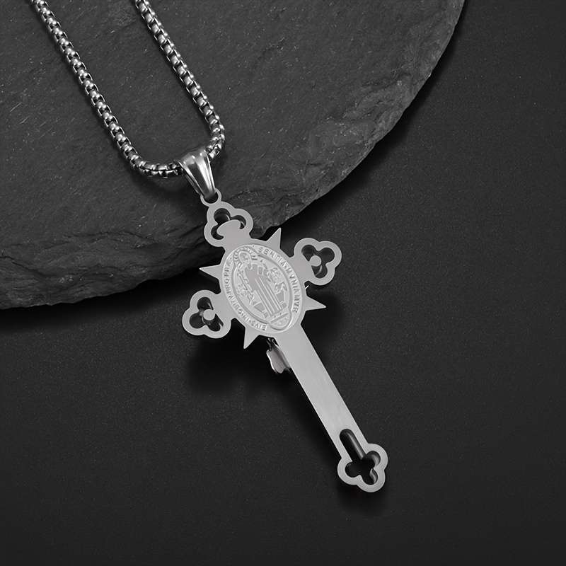 1 Piece Silvery Jesus Theme Pendant