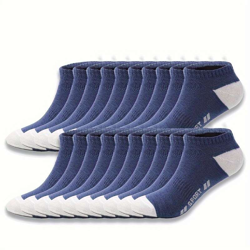 20 Pairs Navy Blue One Size High Elastic Socks