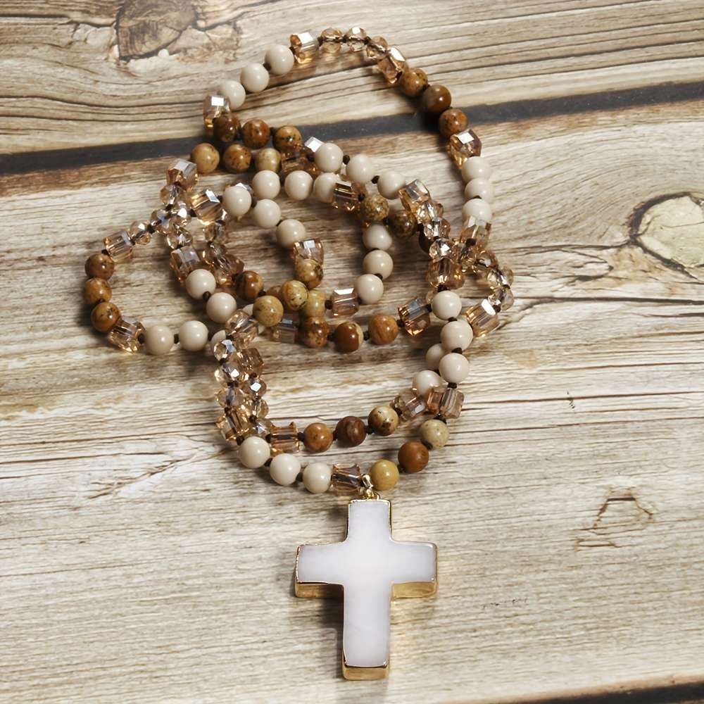1 Piece Beige Jesus Theme Pendant