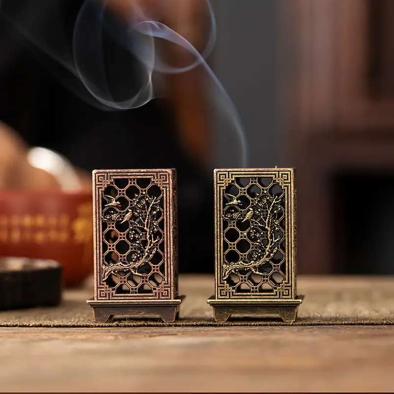 1 Elegant Metal Incense Burner