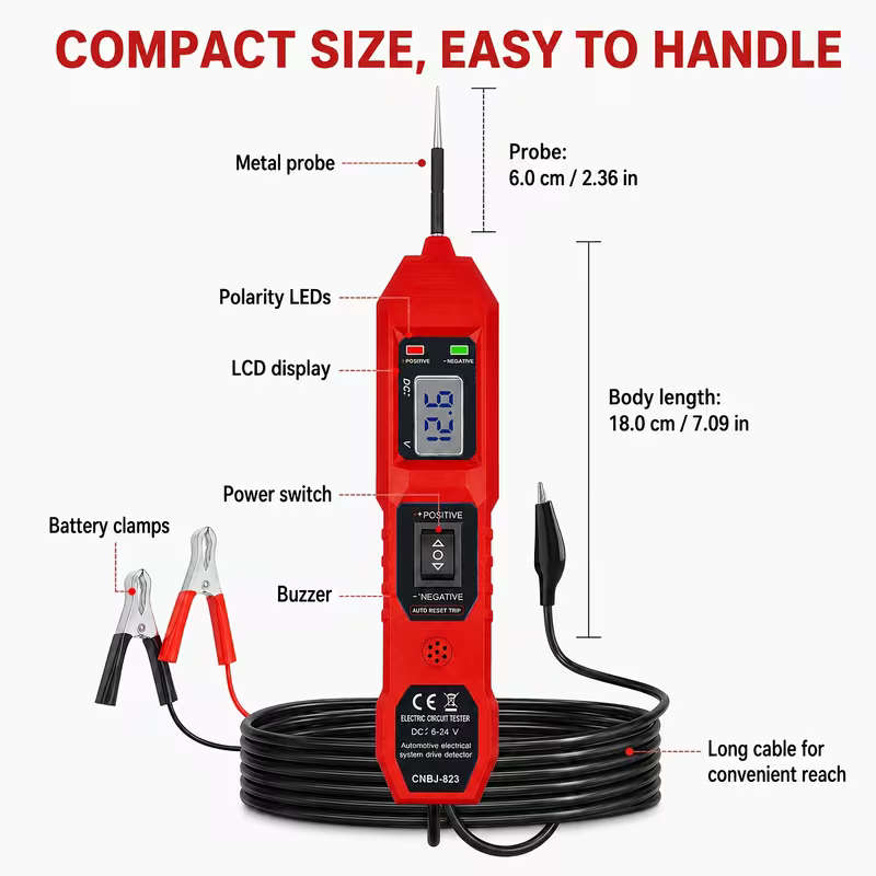 Smart Circuit Tester 823 with LED Voltage Display