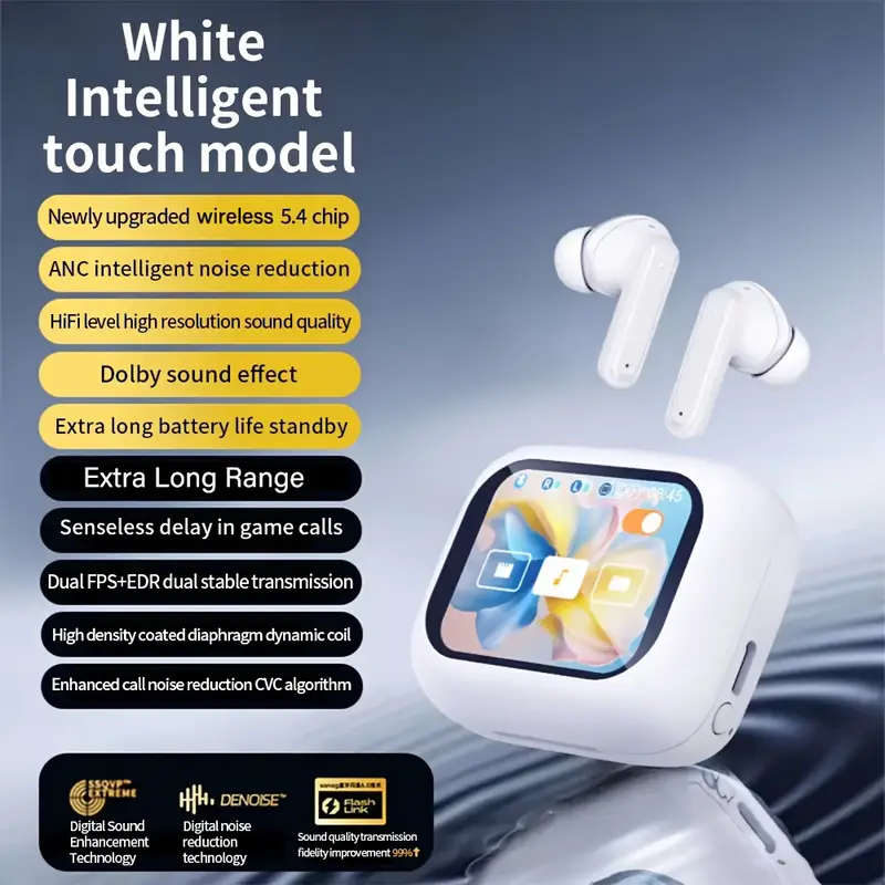 Smart LCD Touch Screen Headphones