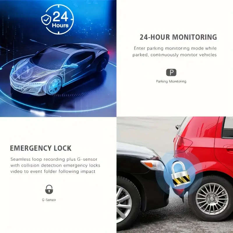 Dual-Lens Car Accessories Driving Recorder