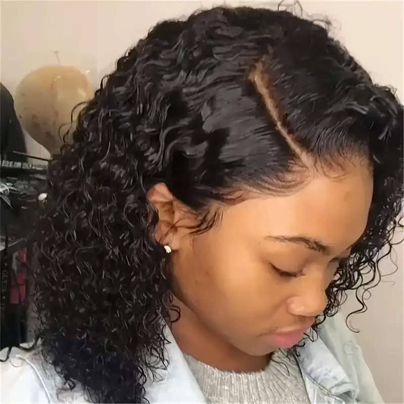 Density Brazilian Curly Bob Wig For Women