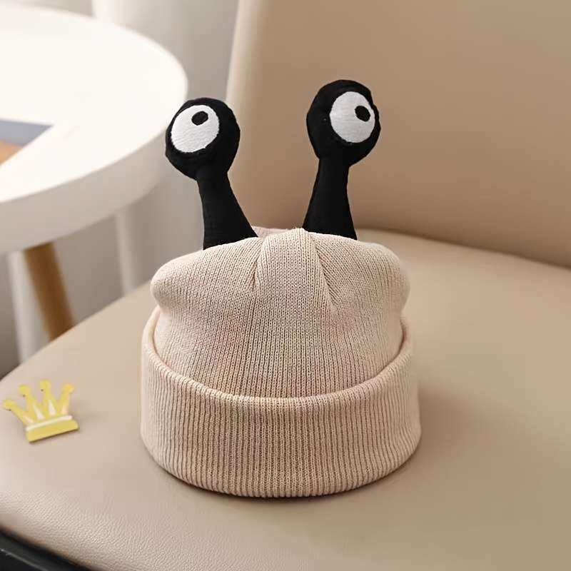 Women's Knit Beanie Hat with Earflap Cartoon Insect Design Soft And Cozy for Fall Winter