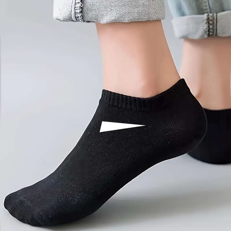 10 Pairs Of Black One Size High Elastic Socks