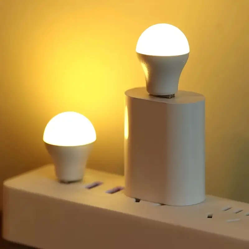 1pc Smart Mini USB Night Light Warm White Eye Light Reading Light Can Be Used In Bedroom Kitchen