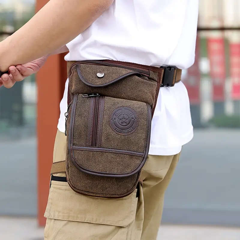 Men's Tactical Canvas Belt Bag