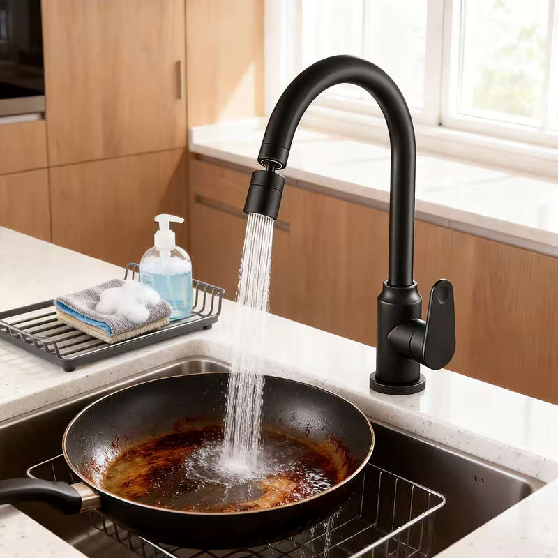 Modern Kitchen Faucet with Swirl- Sprayer