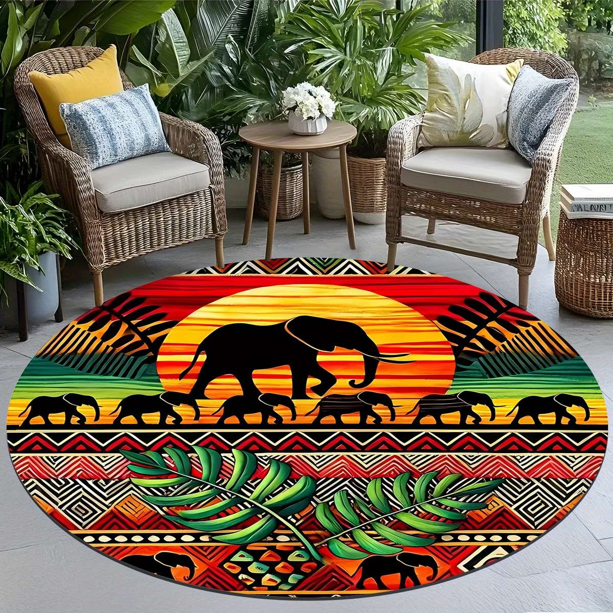 1Pc 119.89x119.89cm Floor Mat