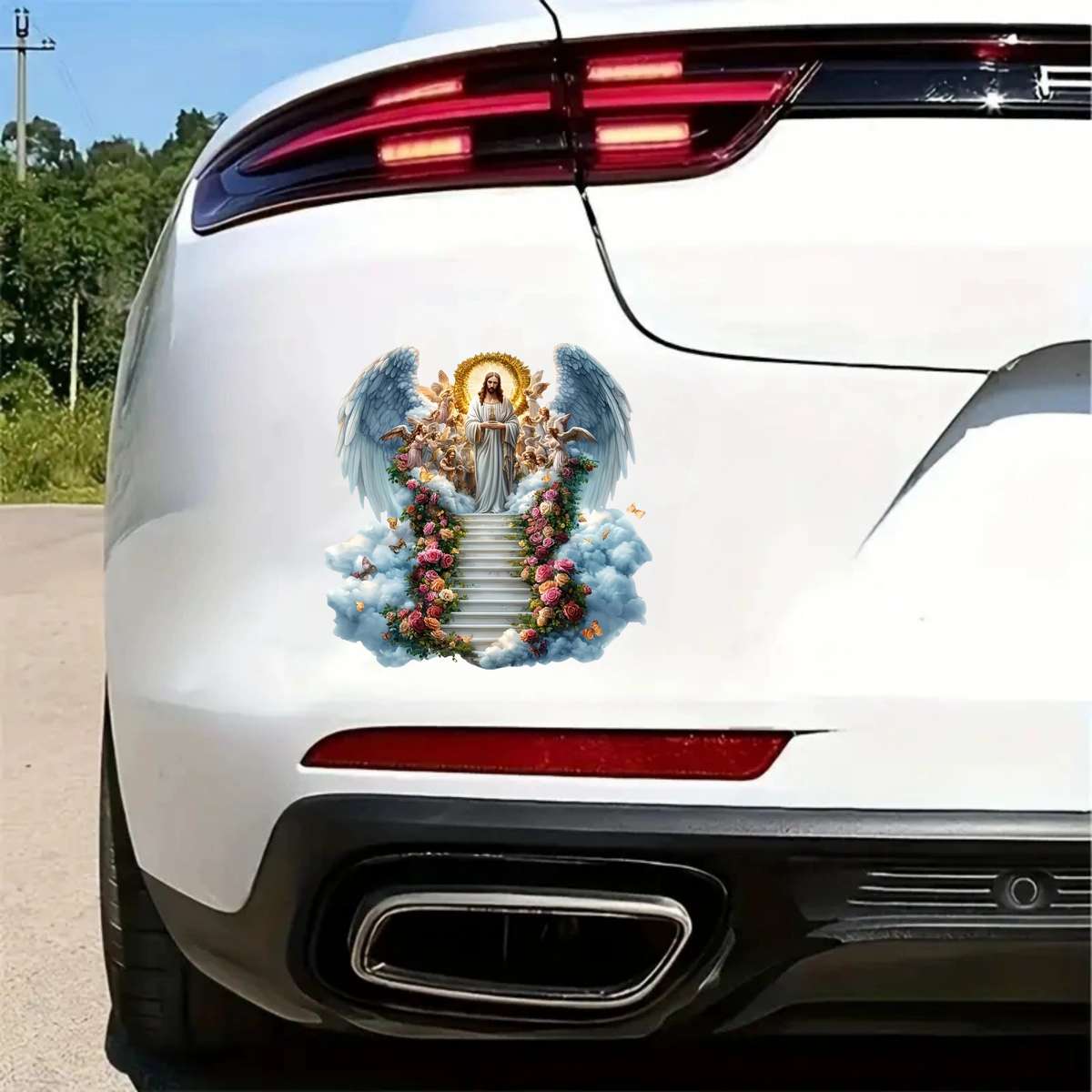 1PC Jesus Angel Wings  Jesus Christian Themed Stickers