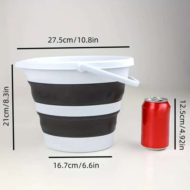 1pc Compact Foldable Bucket Durable Multi-Purpose for Camping Fishing Car Wash