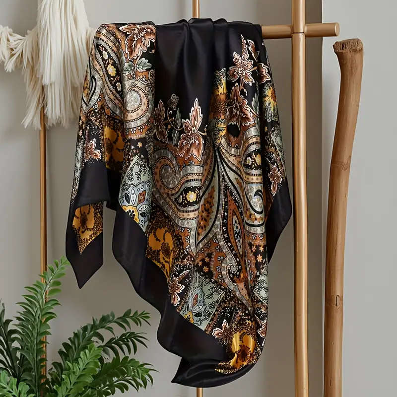 4 Piece Set of 90*90 cm square scarves in 4 colors