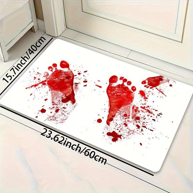 1Pc White 15.7x23.62inch 40x60cm Floor Mat