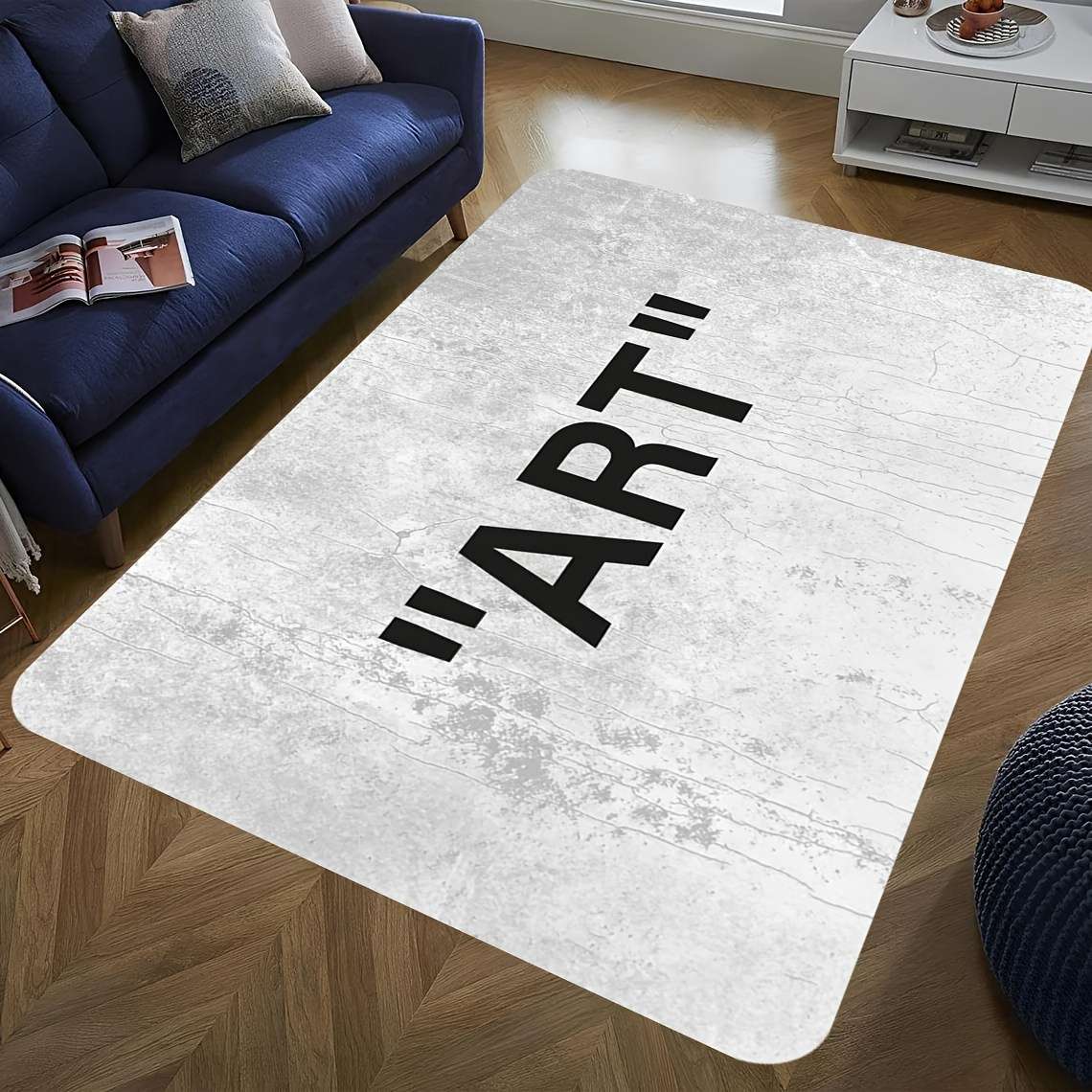 1Pc Black 100x160cm 39.37x62.99inch Floor Mat