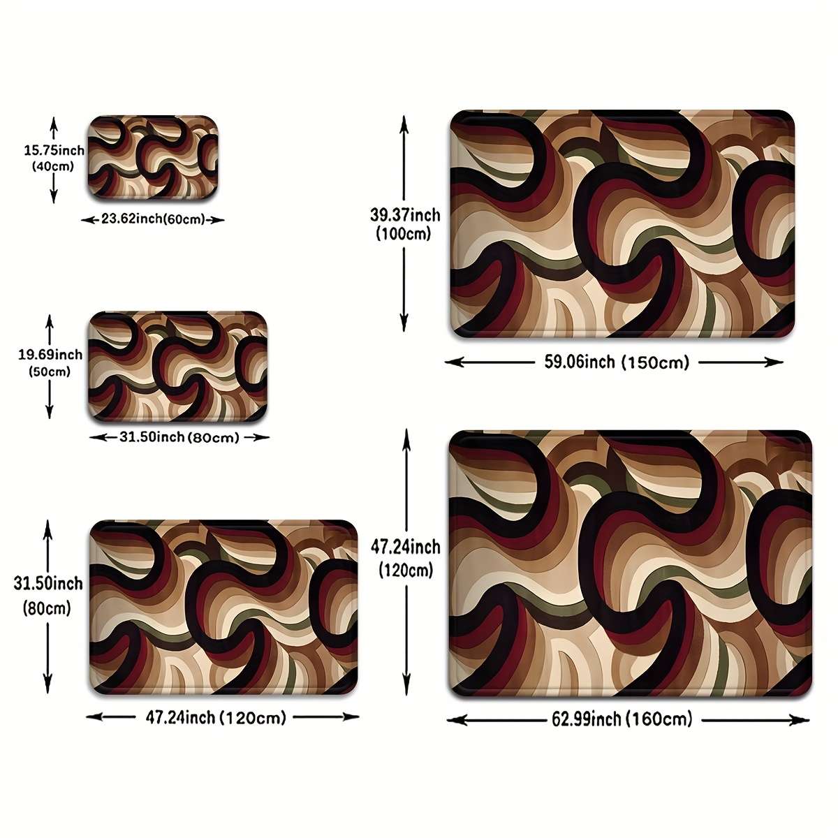 1Pc 40x60cm Floor Mat