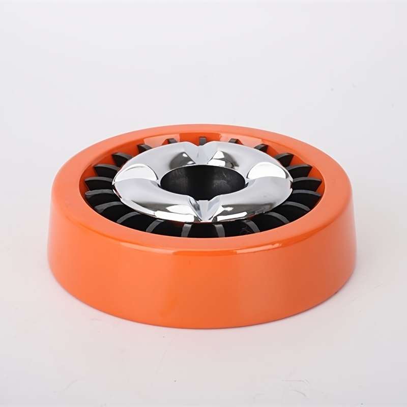 1pc Rotating Metal Ashtray with Windmill Design C Easy-Clean Stylish Home Decor for Living Roo