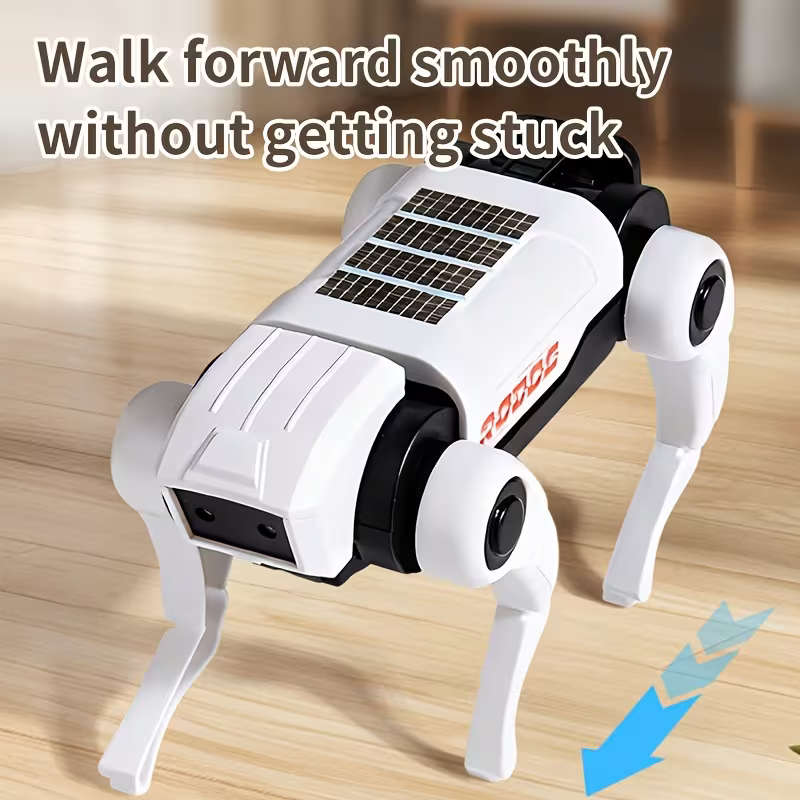 Electric Mechanical Dog Toy with Lights That Moves Forward And Crawls