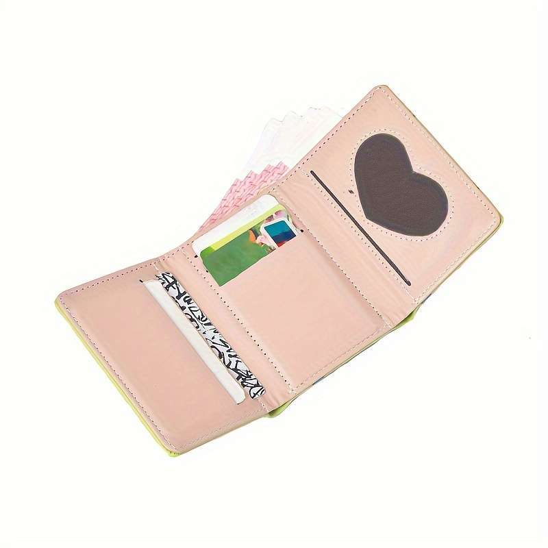 Casual Faux Leather Trifold Wallet