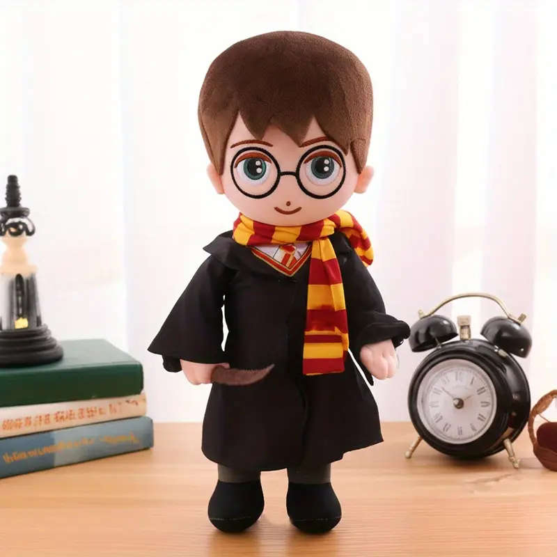 Harry Potter hugging Hedwig plush