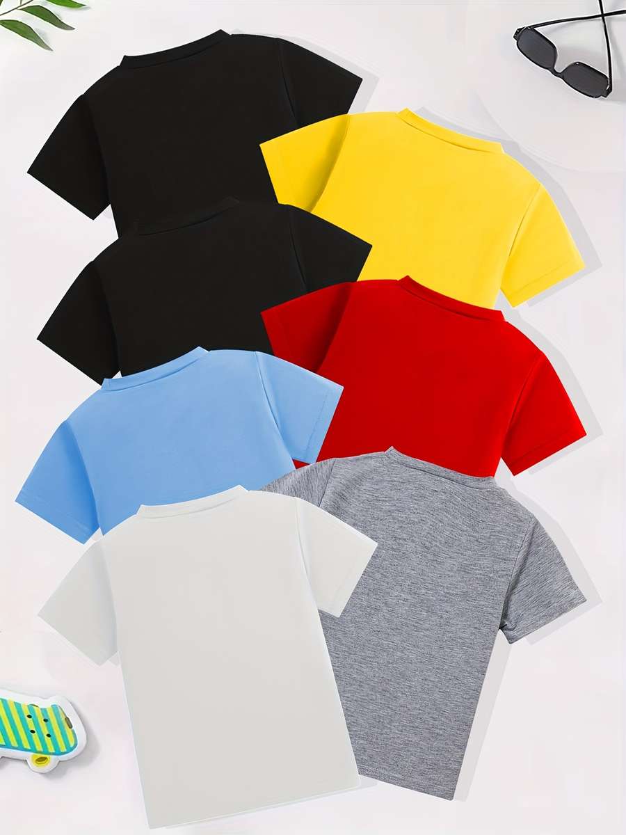 Boys T Shirt Color Mixed Color Size5-6Y