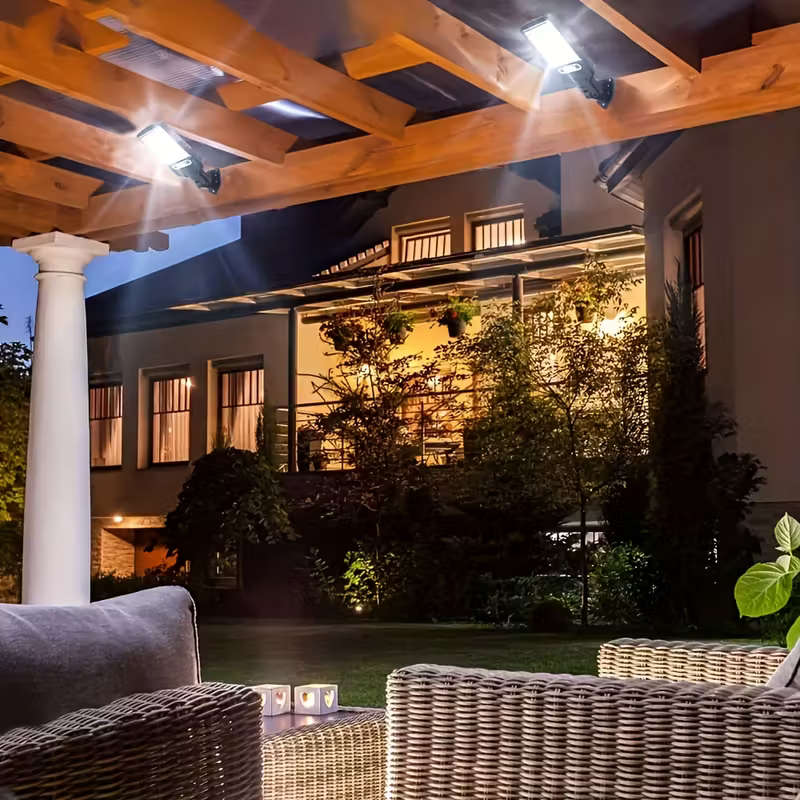 Solar Charging Induction Wall Lamp Solar Light Set with Remote