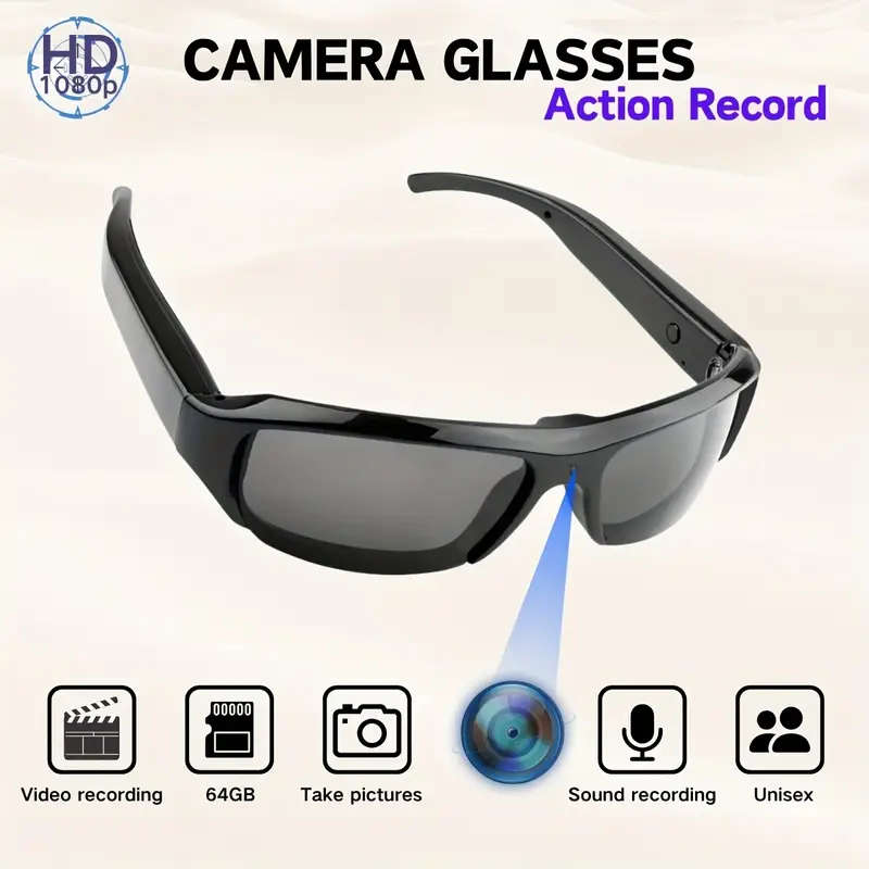 Smart Wearable Video Glasses For Sports And Meetings