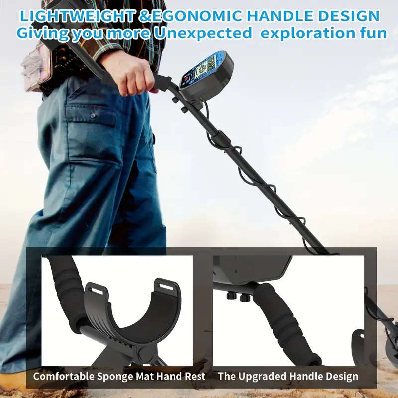 Professional 10" Coil Metal Detector with LCD Display