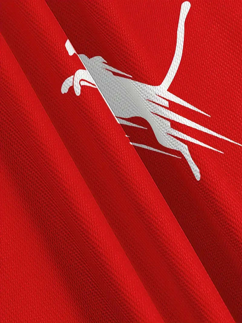 Men's Crew Neck Short Sleeve T-shirt, Casual Summer