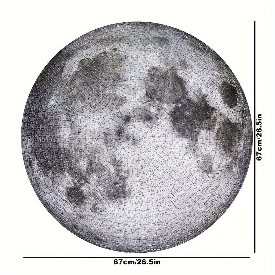 1000pcs Moon-Themed Relax Puzzle Durable Paper Material