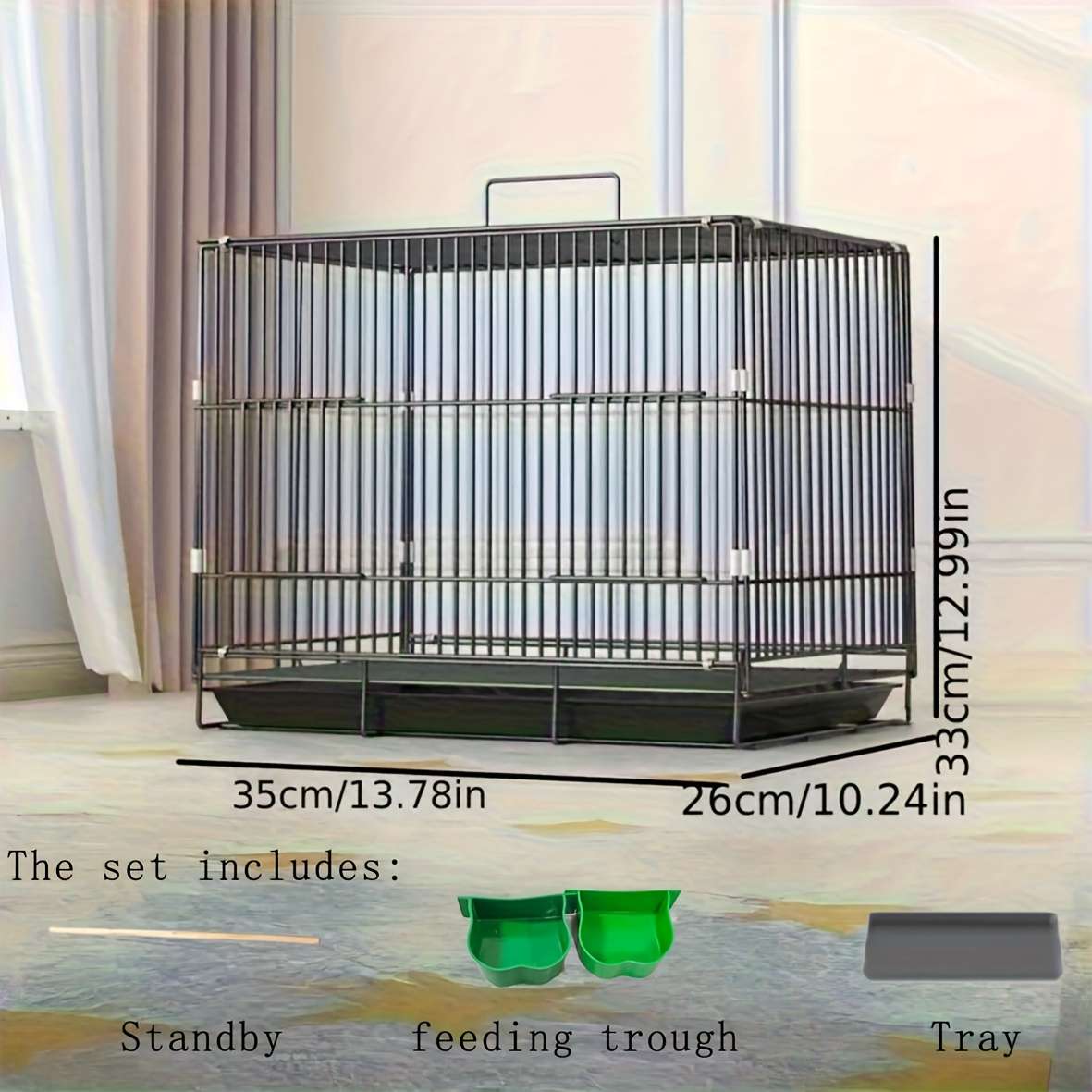 1pc Beige Color Pet Cage