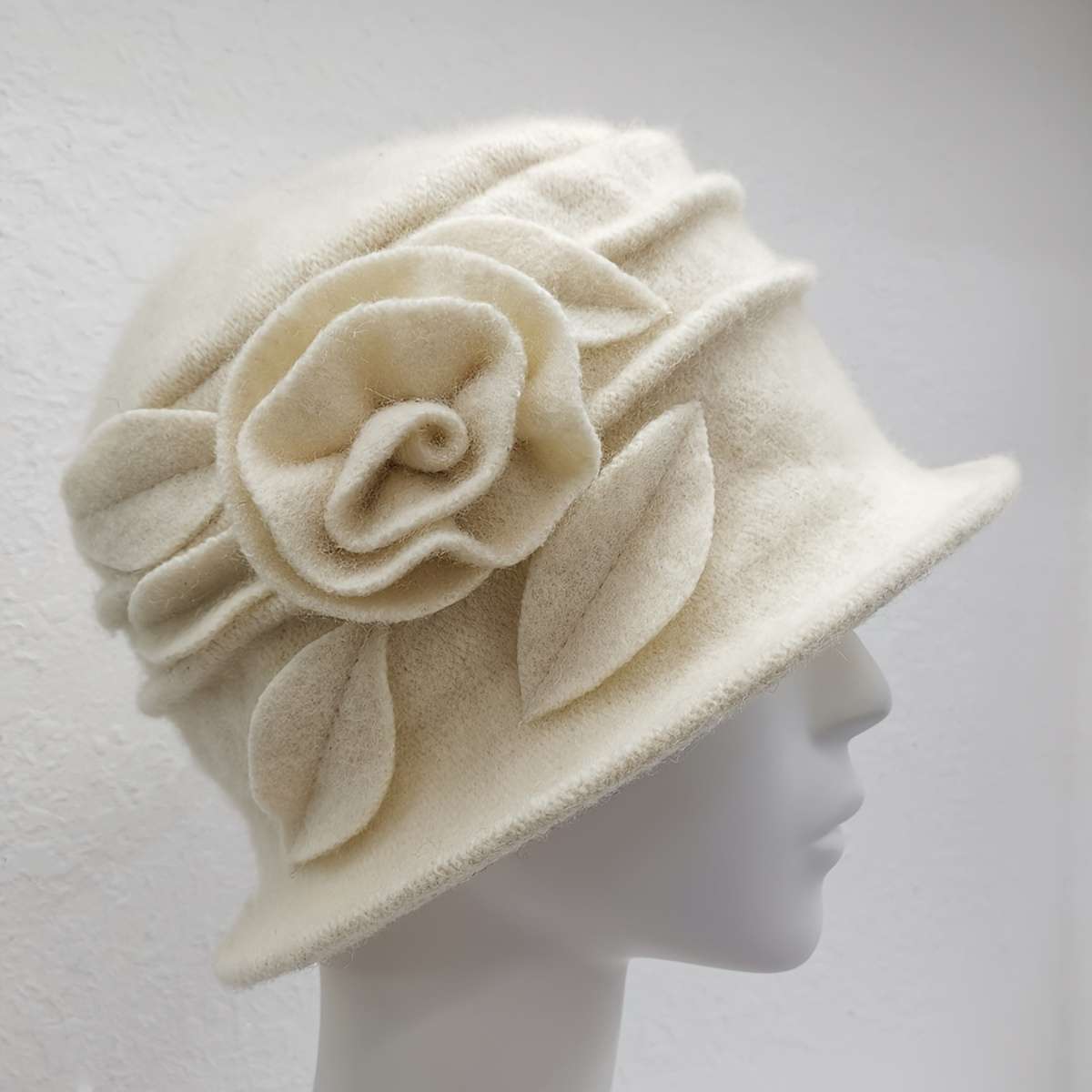 8 Colors Wool Top Hat Basin Hat Winter Middle-aged Women's Hat Elegant Middle-aged Woolen Mom H
