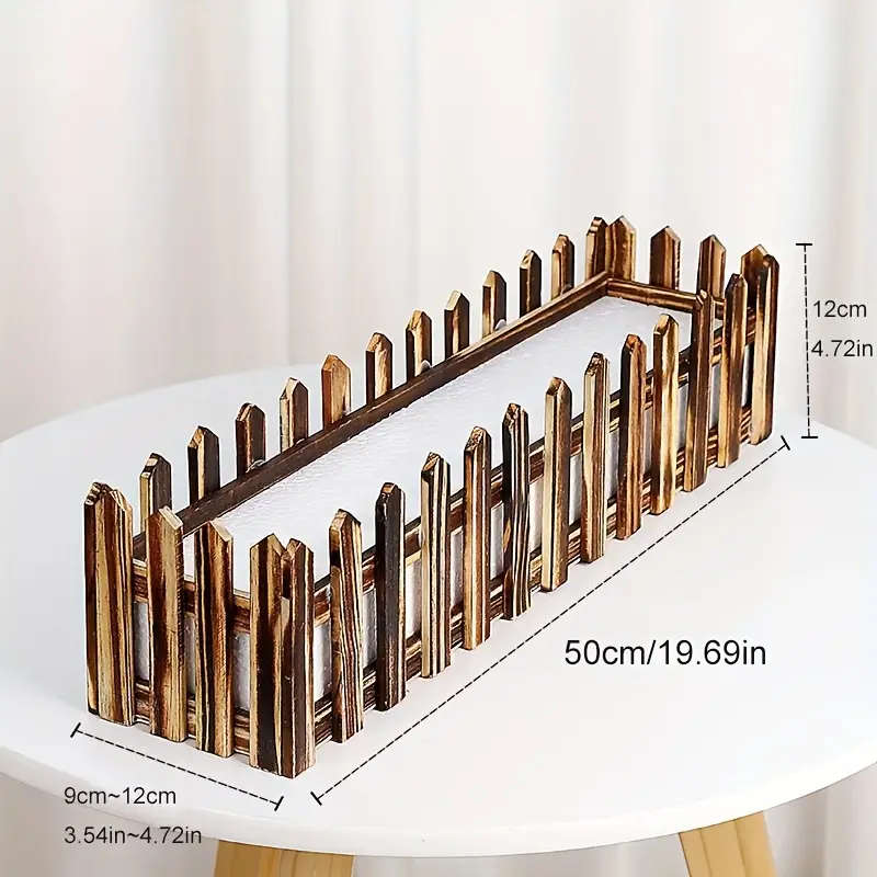 1pc Artificial Flower Plastic Fence Planter