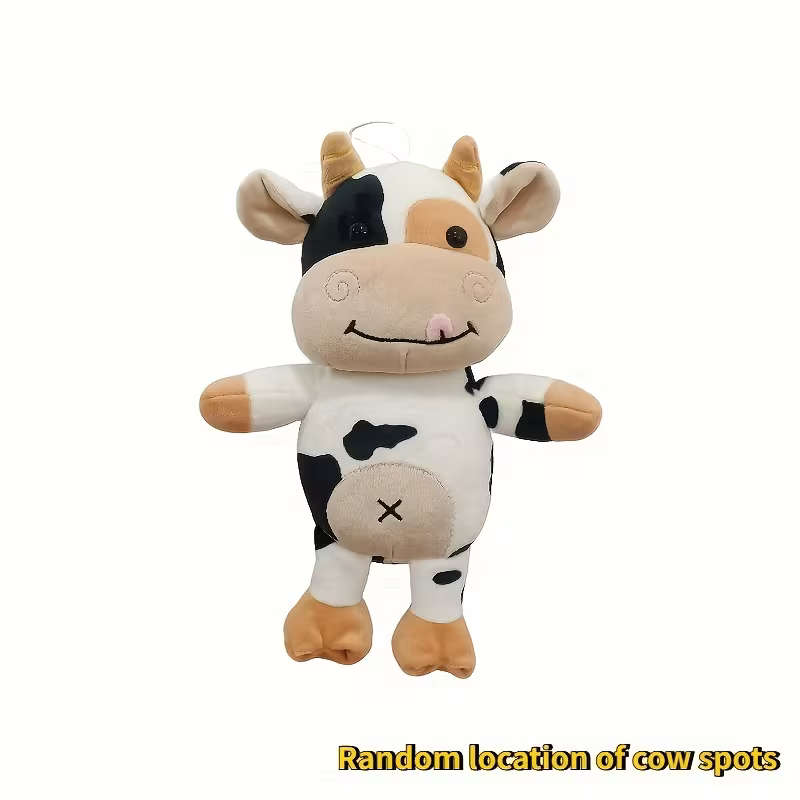 Cute Mixed Color Plush Cow Doll
