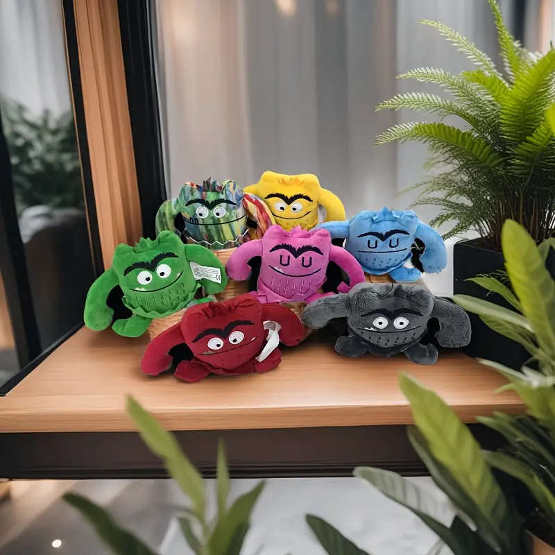 7-Piece Mixed Emotion Monster Plush Set