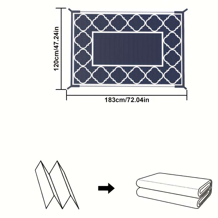 Blue 182.88x274.32cm Floor Mat