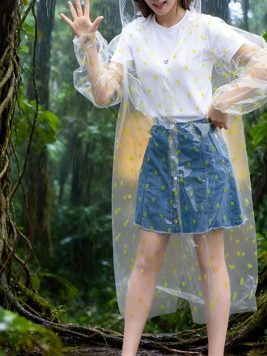 Raincoat Transparent Size Asian Onesize