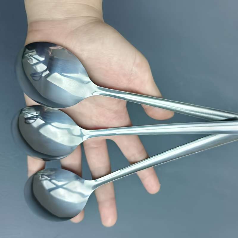 8pcs Stainless Steel Hammering Spoon Set Suitable for Soup Catering And Kitchen Use