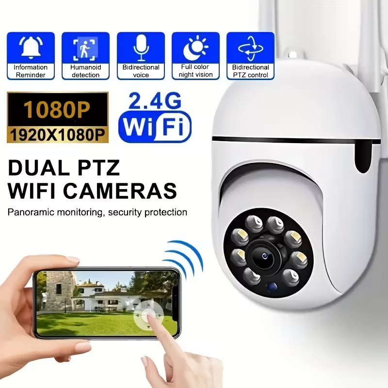 1080p HD Smart PTZ WiFi Security Camera