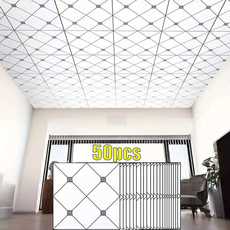 50pcs Ceiling Self-Adhesive Wall Stickers