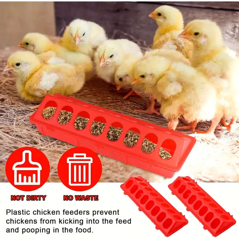 6-Piece Poultry Feeder Chicken Feeder and Drinker Set