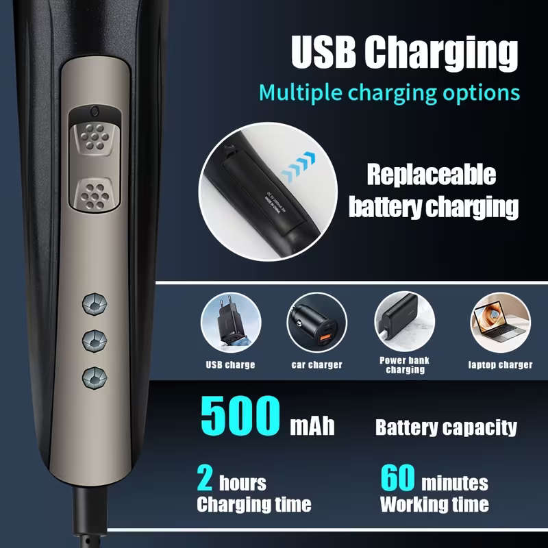 Kemei 3 in 1 Rechargeable Men's Grooming Kit