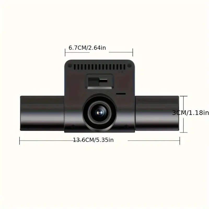 Car 5.08 cm Four-Recording HD Night Vision 4-Lens Driving Recorder Car Front and Rear Left and Right
