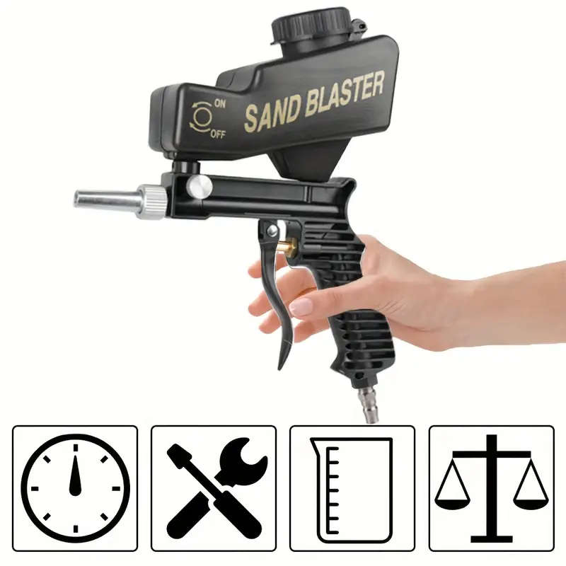 Pneumatic Sandblasting Set Pneumatic Blasting Gun Set Handheld Portable Adjustable Blasting Mach