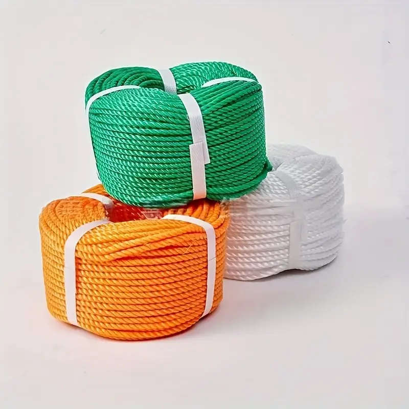 1 Roll Of Durable Plastic Rope Yellow