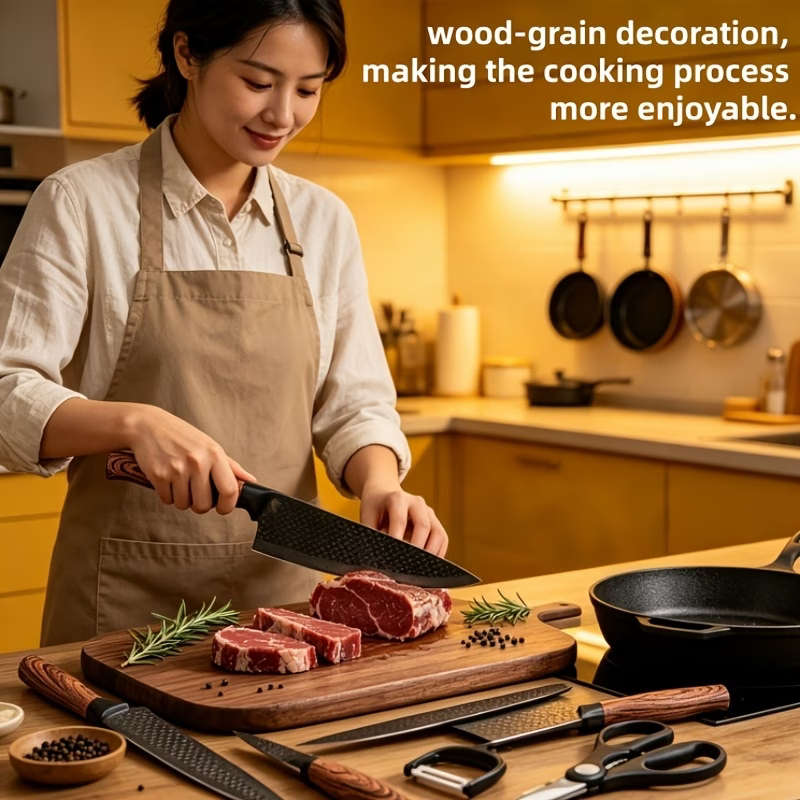 6PC Kitchen Stainless Steel Knife Set
